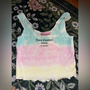 Juicy Couture Pastel Tie-Dye Tank Top forever 21 size small sold out